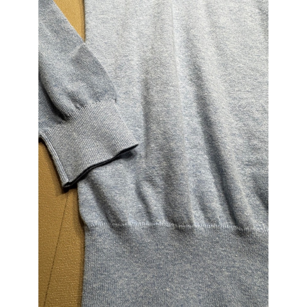 Lacoste Mens‎ Crewneck Sweater Light Blue Heathered Pocket Logo FR 3 US S - Picture 5 of 9